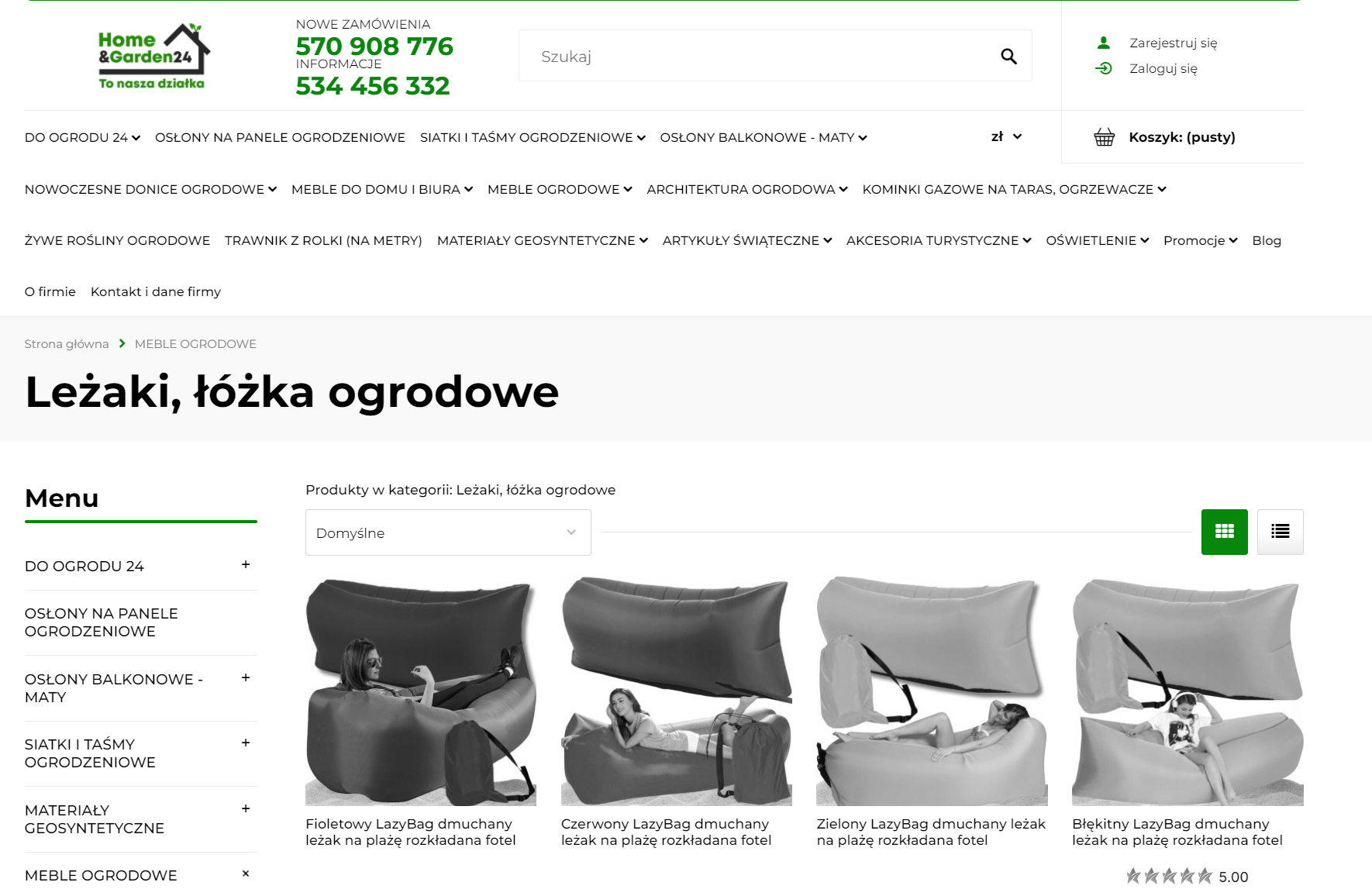 Leżaki łóżka ogrodowe - stwórz w ogrodzie prywatną strefę SPA