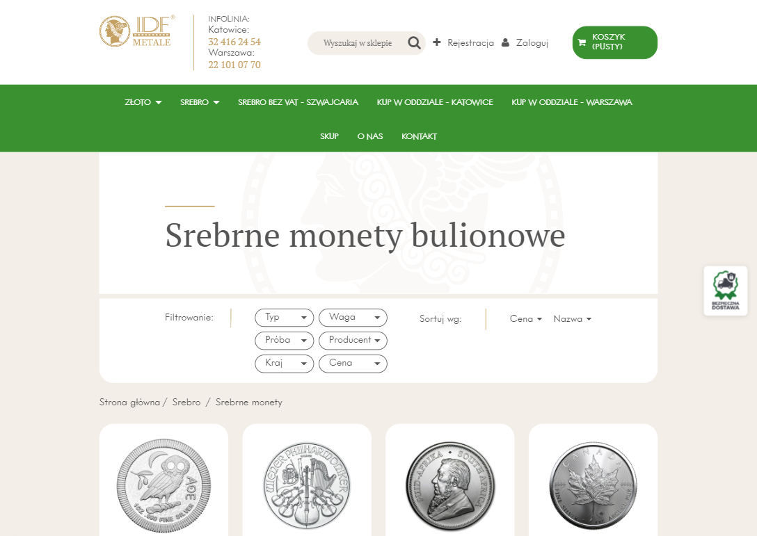 Srebrne monety bulionowe - dlaczego warto dodać je do swojej kolekcji inwestycyjnej?
