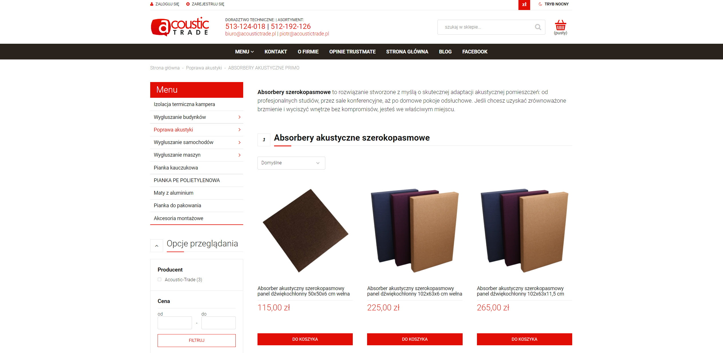 Jakie błędy przy rozmieszczeniu absorberów akustycznych obniżają skuteczność wygłuszenia?