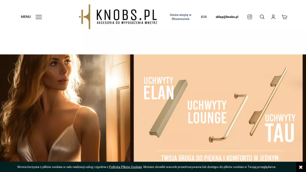 Zrzut ekranu strony Knobs.pl