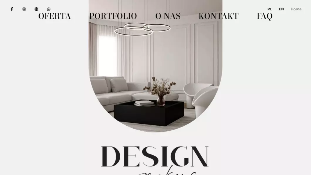 Zrzut ekranu strony DESIGN makers
