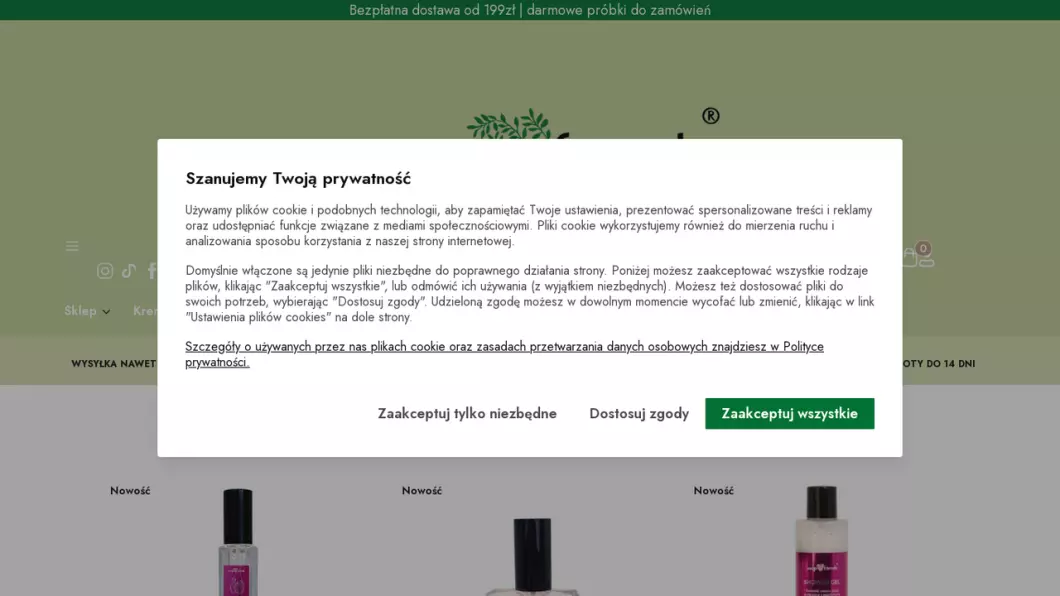 Zrzut ekranu strony Soap&friends
